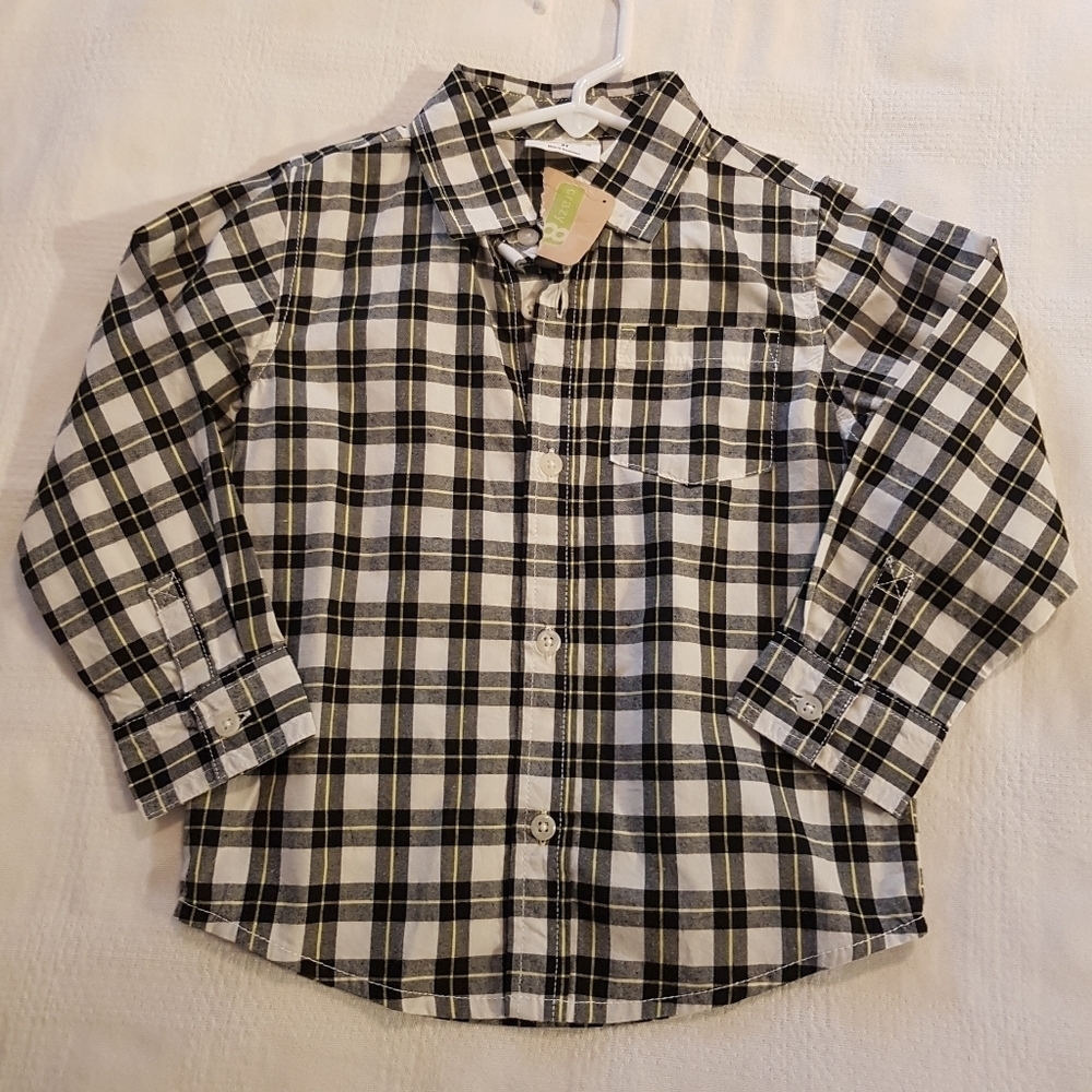 Crazy 8 boys 3T button down shirt NWT